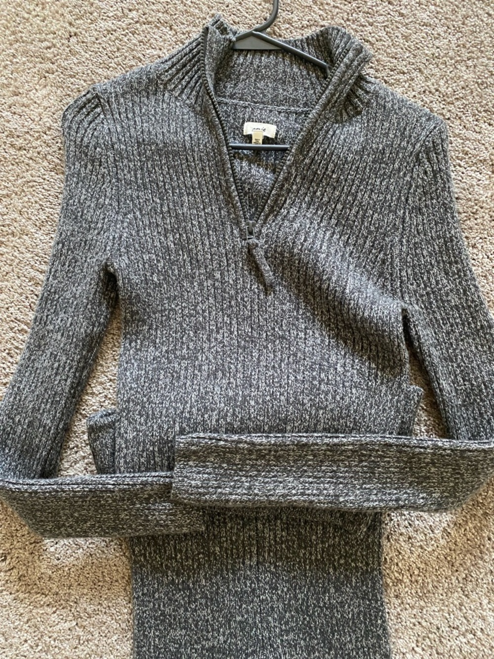 aerie Ribbed Knit Wide-Leg Pants Set - Gray - Picture 2 of 4